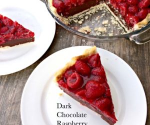 Dark Chocolate Raspberry Pie