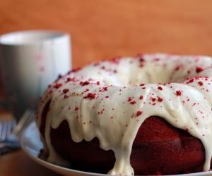 Red Velvet Bundt Cake with Cream Cheese Icing