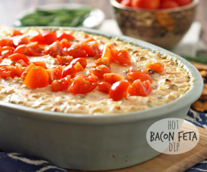 Hot Bacon Feta Dip