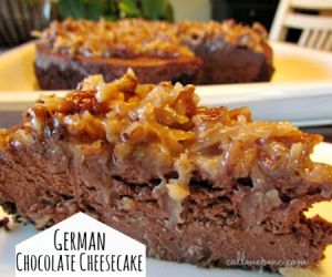 German Chocolate Cheesecake