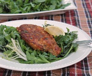 Chicken Cutlet with Lemon Garlic Dressing