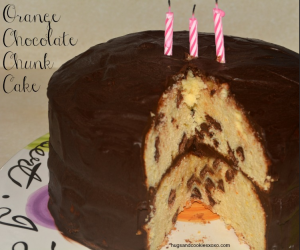 Orange Chocolate Chunk Layer Cake