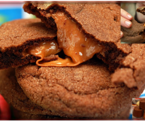 Rolo Stuffed Chocolate Sugar Cookies