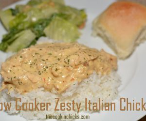 Slow Cooker Zesty Italian Chicken