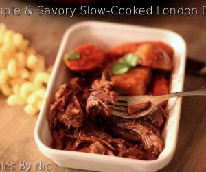 Simple Savory Slow Cooked London Broil