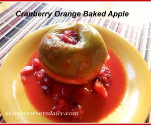 Skinny Baked Apples with Fresh Cranberries & Orange