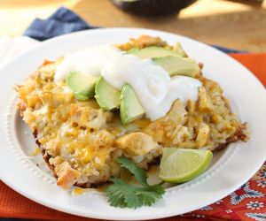 Chicken & Rice Enchilada Casserole