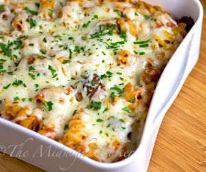 Cheesy Sausage Pasta Bake