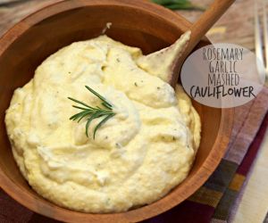 Rosemary Garlic Mashed Cauliflower