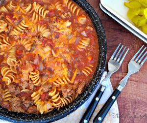 Cheeseburger Pasta Skillet