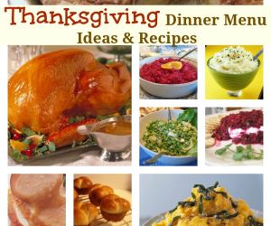 Thanksgiving Menu Recipes