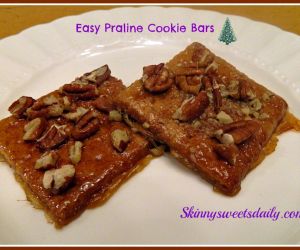 Quick & Easy Low Calorie Praline Cookie Bars