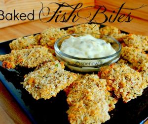 Baked Fish Bites Caper Dill Mayo