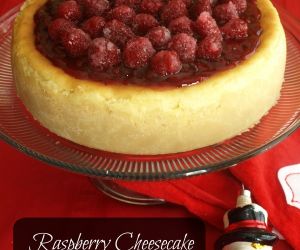 Raspberry Cheesecake with a Sugar Cookie Crust