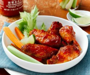 Spicy Maple Sriracha Chicken Wings