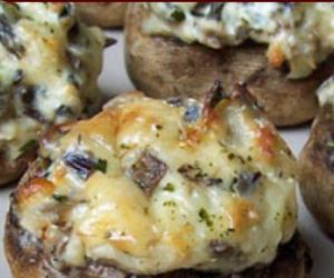 Tarragon Rice Stuffed Mushrooms