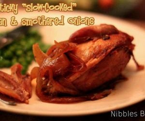 Sticky Slow Cooked Chicken in Smothered Onions