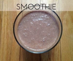 4 Ingredient Coconut Cacao Banana Smoothie