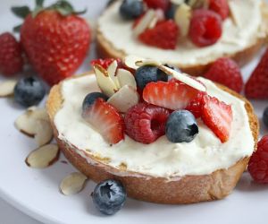 Berry Almond Bruschetta