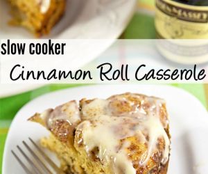 Slow Cooker Cinnamon Roll Casserole