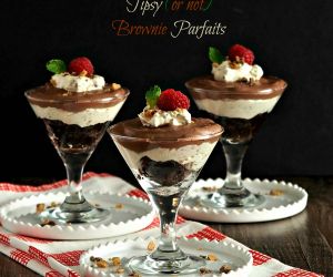 Tipsy or Not Brownie Parfaits