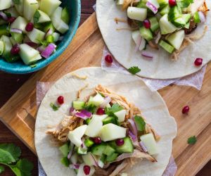 Slow Cooker Cider Carnitas with Fresh Apple Salsa