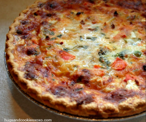 Asiago Vegetable Quiche