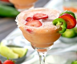 Strawberry Jalapeno Margaritas