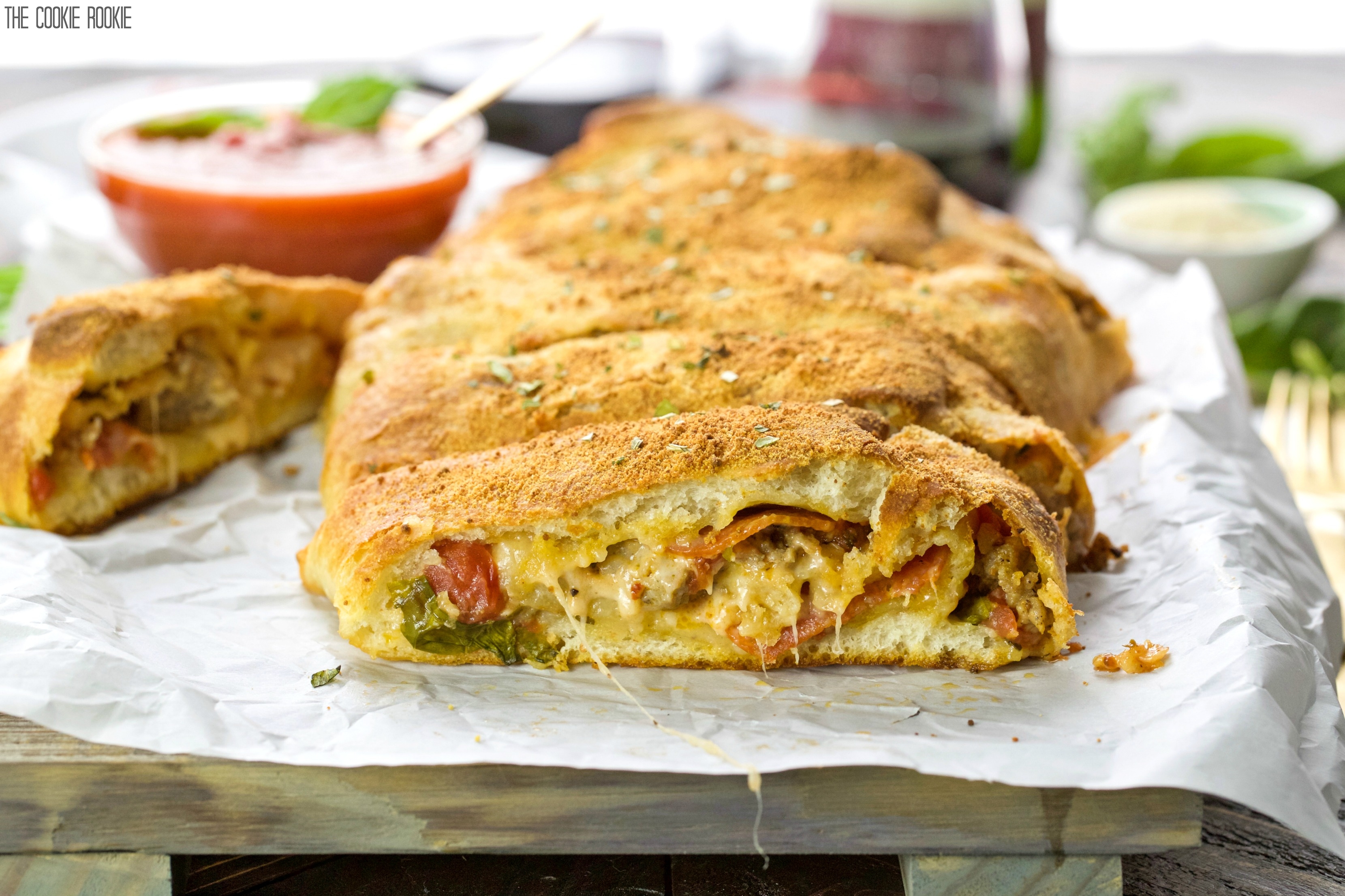 Easy Sausage And Pepperoni Stromboli 