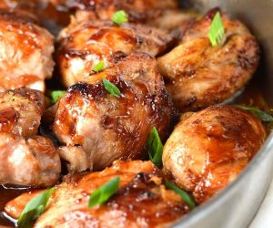 Pan Roasted Maple Soy Glazed Chicken