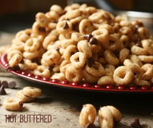Hot Buttered Cheerios with Mini Chocolate Morsels