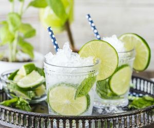 Italian Mojitos (Basil + Lime)