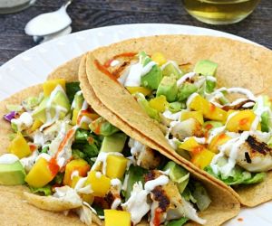 Fish Tacos with Mango Avocado Relish