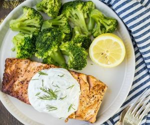 Greek Yogurt Ranch Salmon