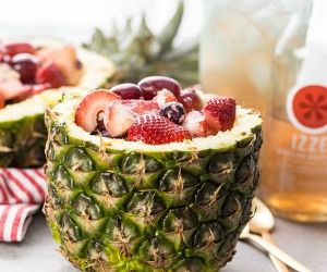 Fruit Salad in Pineapple Cups