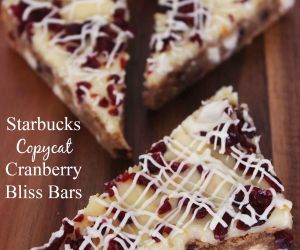 Starbucks Copycat Cranberry Bliss Bars Recipe