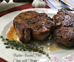 Butter-Basted Pork Chops with Thyme