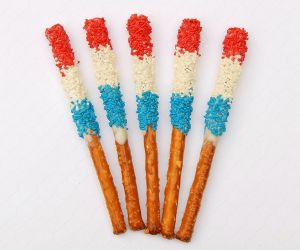 Patriotic Pretzel Sparklers