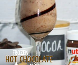 Frozen Hot Chocolate with Nutella