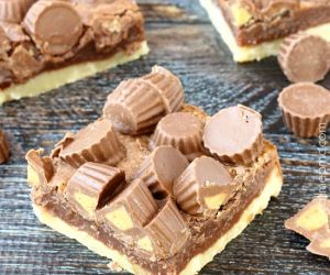 Chocolate Peanut Butter Shortbread Bars