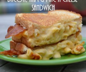 Bacon Ham Mac & Cheese Sandwich