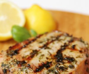 Lemon Basil Grilled Pork Chops