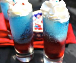 Red White and Blue Layer Shot Cocktail
