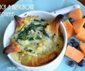 Spinach & Artichoke Egg Souffles