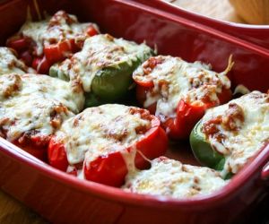 Quick Lasagna Stuffed Peppers