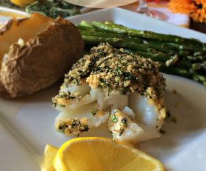 Baked Cod with Herb Crust