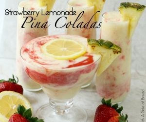 Strawberry Lemonade Pina Coladas