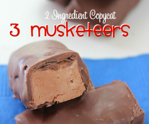 2 Ingredient Copycat 3 Musketeers