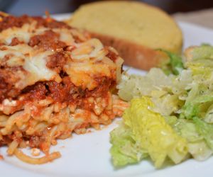 BEST Baked Spaghetti