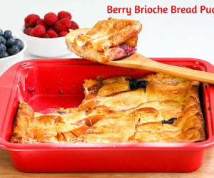 Berry Brioche Bread Pudding